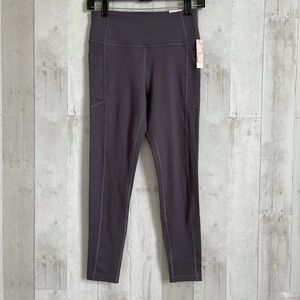 Victoria secret incredible essential legging 7/8 24” inseam 6 grey side pockets